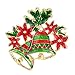 Christmas Brooch Set - Derhom Rhinestone Crystal Christmas Brooch Pin for Women Man - Best Gift for Xmas