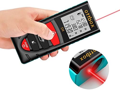 Laser Measure 66 Feet with Backlit LCD Screen, Single-distance Measurement/Continuous Measurement/Area/Pythagorean Calculation(Meter)