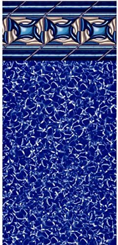 Pool Liner Above Ground Uni-Bead and J-Hook Install, Size Oval 18 Ft. x 38 Ft. x 52 In. Swimline Pacific Diamond Tile Pattern 25 ML 15 Year Warranty