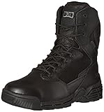 Magnum Men's Stealth Force 8.0 Side Zip Waterproof I-Shield Military and Tactical Boot, Black, 10 D US