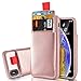 LAMEEKU Wallet Leather Case for Apple iPhone Xs Max, 6.5-Inch, Protective Credit Card Holder Slot Pocket Cases, Shockproof TPU Bumper Phone Cover Compatible with iPhone Xs Max 6.5