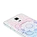MOLLYCOOCLE Galaxy Note 4 Case, [3 pcs] Color Clear Totem Flower Pattern Design PC Hard Plastic Back Cover Skin Shell Cover for Samsung Galaxy Note 4