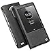QIALINO Leather Case for Huawei Ascend Mate 7, Slim Flip Cover Case, with Smart View Winodw and Sleep Wake Function for Huawei Mate7 (Black)