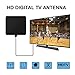 HDTV Antenna - Hometifine Digital Indoor HDTV Antenna - UL Certified Power Adapter, 50 Mile Range, Ultra Slim, 10FT Detachable Cable