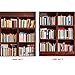 Door Wall Sticker Bookshelf - Self Adhesive Peel & Stick Repositionable Fabric Mural 31