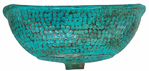 Egypt gift shops Hand Forged Verde Bathtub Bath Tub Design Copper Bathroom VERY SMALL Vessel Sink Hand Face Wash Toilet Lavatory Basin Small Petite Bowl Remodel