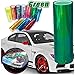 DIYAH 12 X 48 inches Self Adhesive Shiny Chameleon Headlights Tail Lights Fog Lights Films,Film Sheet Sticker,Tint Vinyl Film (Green)