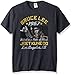 American Classics Unisex Bruce Lee Box Smirk Adult Short Sleeve T-Shirt, Black Heather, Large