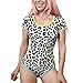 Littleforbig Adult Baby Diaper Lover (ABDL) Button Crotch Adult Baby Onesie - Rainbow Leopard Pattern