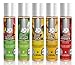 System Jo H2O - 5 Flavored Lubricant Collection - Tropical Passion, Green Apple Delight, Banana Lick, Juicy Pineapple, Tangerine Dream - 1 ounce bottle of each flavor