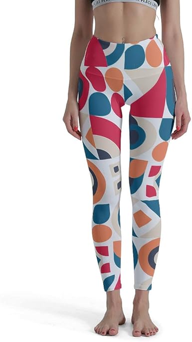 Cutebeixiangel Color Print Leggings Mujer Fitness Cintura Alta ...
