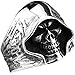 Men's Large Vintage Biker Gothic Casted Death Grim Reaper Skull Stainless Steel Punk Ring Silver Black Size 13
