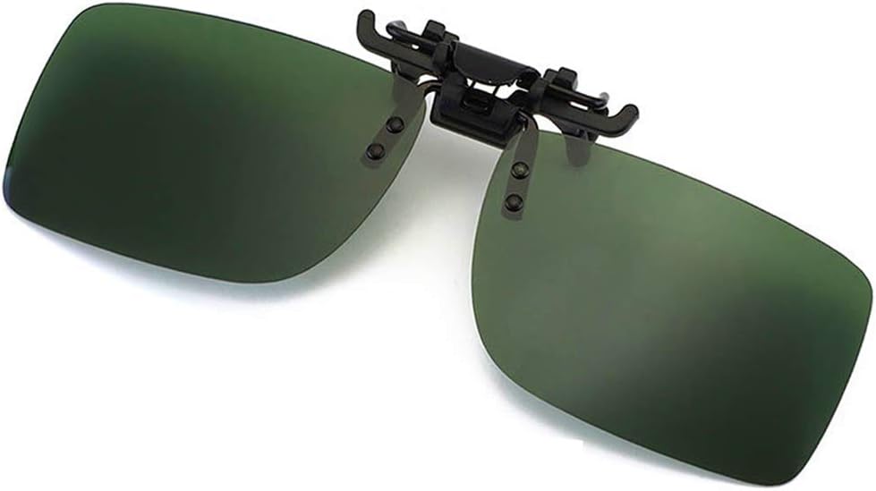 FRAZALAPolarized Clip-on Sunglasses with Flip Up Function Anti-Glare UV 400 Driving Glasses Clip-on for Prescription Glasses