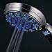 Hotel Spa 3 Colors LED Hand Shower with Temperature Display, Chrome, 4.25