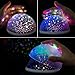 YHMAE Music Night Light Projector Lamp Baby Star Projector 360 Degree Rotating 9 Multicolor Changing with Rechargeable Battery,12 Soft Light Music for Relax and Sleep (Pink)