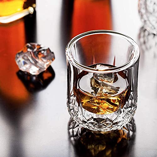Whiskygläser doppelwandig, Cocktailgläser, Scotch Gläser, Altertümlich Glas, Becherglas, Kristallglas, Wodka Gläser… – Bild 3
