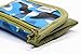 Alababy Student Trifold Canvas Hook and Loop Outdoor Sports Wallet for Boys and Girls Kids Camo Blue Camouflage with Zipper Front Coin Pocket