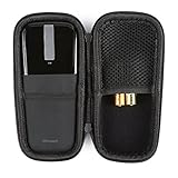 Microsoft Arc Touch Mouse Case，EVA Protective Carrying，Hard EVA Shockproof Travel Storage Pouch Cover Bag, Black