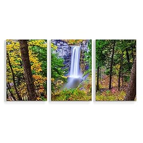 Waterfall in Deep Forest of Croatia Painting Artwork...