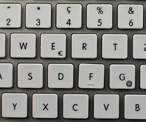 APPLE NS SWISS NON-TRANSPARENT KEYBOARD DECALS BLACK OR WHITE BACKGROUND FOR DESKTOP, LAPTOP AND NOTEBOOK (White Background)