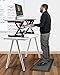 HemingWeigh Anti-Fatigue Kitchen Mat, Non-Slip Cushioned Foam Standing Desk Mat, Stain Resistant, Durable Kitchen Floor Mat, Thick Comfort Work Mat for Standing Desk, 20x39 Inches, Black