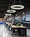GDNS Modern Crystals Chandeliers,Ceiling Lights Fixtures,Pendant Lighting for Living Room Bedroom Restaurant Porch Dining Room,One Rings (One ring,Dia 30cm)