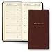 Gallery Leather Small Address Book with Alphabetical Tabs up to 403 Records, Leather Notebook Hardcover, Telephone and Address Books - 6x3.25