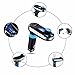 NorSway FM Transmitter Bluetooth Wireless Car Hands Free Car Kit Radio Adapter Support SD Card or USB Music Playing with Dual USB Car Charger for Iphone and Android Silver