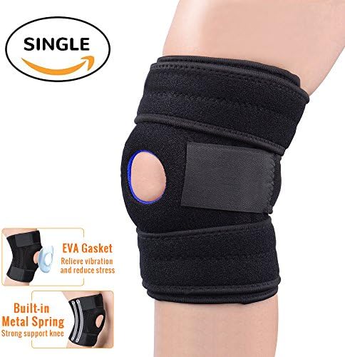 Ananteke Knee Brace Support for Men and Women, Knee Sleeves for Meniscus Tear, Running, Arthritis, Powerlifting, Crossfit, Squatting, Weightlifting, Basketball, Volleyball with Adjustable Strapping