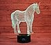 MINGXUAN Unicorn 3D Night Light Touch Table Desk Lamps, 7 Color Changing Lights Fashion Creative Home Decoration Gifts