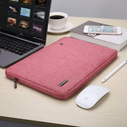 KIZUNA 10 Inch Laptop Sleeve Case Tablet Pouch Computer Bag for 9.7" 10.5" 11" iPad Pro/10.5" iPad Air/10 Surface Go/10.5" Samsung Galaxy Tab/10.8" Huawei MediaPad M5 Pro/Lenovo Smart P10, Pink - Thumbnail 6