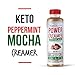 Omega PowerCreamer - Peppermint Mocha Keto Coffee Creamer - Grass-fed Ghee, MCT Oil, Organic Coconut Oil, Stevia | Liquid Blend | Supports Weight Loss & Energy | Low Carb, Sugar Free (20 Servings)