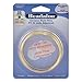Beadalon Square Non-Tarnish Brass 22-Gauge Wire, 3-1/2-Meters