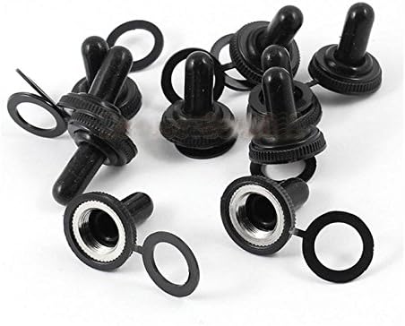 10Pcs x 11mm Dia Toggle Switch Waterproof Rubber Cover Cap Water Proof Boot Cap