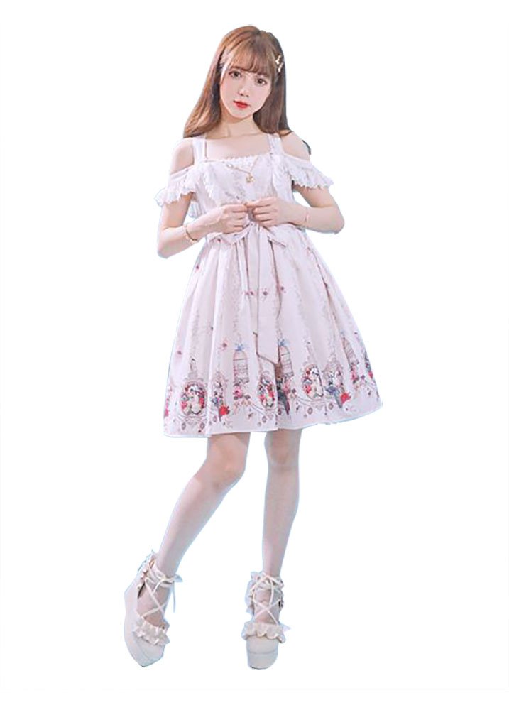 Nite closet Lolita Dress Costume Gothic Victorian Maid Outfit Necklace Decor