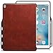 KHOMO - iPad Pro 12.9 Inch PU Leather Brown Cover - Companion Cover - with Pen Holder - Perfect Match for Smart Keyboard.