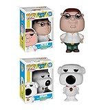 Funko Pop! Animation: Family Guy Collector Bundle with Peter #31 and Brian #32 (2 Items)