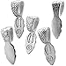 Aanraku, 5 Assorted Patterns Glue-On Pendant Bails, Large, 10 Pieces, Silver Plated