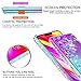 LG G7 ThinQ Case, LG G7 Case for Girls Women, LeYi Cute Shiny Glitter Moving Quicksand Clear TPU Protective Phone Case Cover for LG G7 / LG G7 ThinQ ZX Teal/Purple