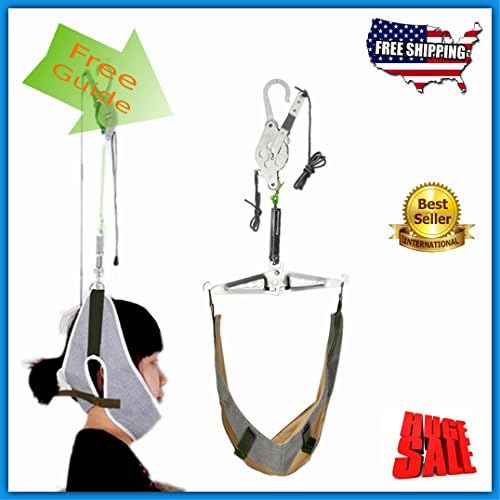 Neck Support Relax Device Over Door Hang Cervical Traction Kit Gear Brace Pain Relief Chiropractic Stretcher Machine.Design For Relieve Pressure On Muscle Nerve Tissue Fractures Of Spine.FREE E-GUIDE