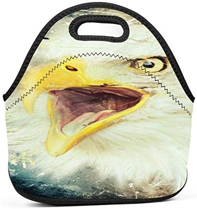 dreambest Roaring Eagle Universal Neoprene Sleeve Lunch Bag Insulated Warm/Cold Lunchbox Cooler Pouch Tote