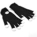 Flashing Panda LED Raver Gloves, 6 modes, Multicolor - R,G,B LED in each fingertip, Black
