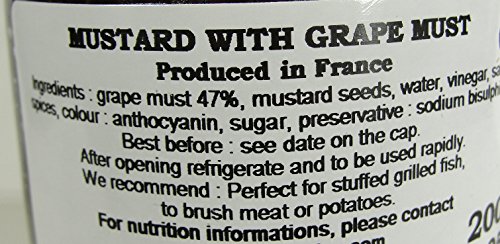 Grape Must Flavored L'Epicurien Gourmet French mustard