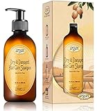 Moroccan Argan Shampoo for Dry Damaged Hair - Exclusive Herbal Oils Blend - Cleanses, Repairs, Nourishes, Softens & Promotes Hair Shine