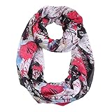 MissShorthair Women's Spring Fashion Light Weight Artistic Floral Infinity Scarf