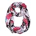 MissShorthair Women's Spring Fashion Light Weight Artistic Floral Infinity Scarf