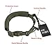 OneTigris Tactical Dog Collar with Handle and UTX-duraflex Buckles Adjustable Nylon Collar Fit Medium to Large Dog with 17'' - 24.2'' Neck Girth (OD Green)