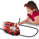 Nylea Magic Vehicles Inductive Truck [Follows Black Line] Magic Toy Car for Kids & Children - Best Toddler Toys Mini Magic Pen Inductive Fangle Kids Car Follow (Red Train)