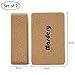 Masdery Premium Cork Yoga Block 9x6x3 Inches Non-Slip and Natural Eco-Friendly Yoga Block Suitable for Any Type of Yoga and Pilates (Set of 2)thumb 1