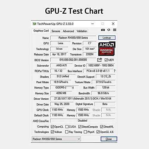 Yeston RX550-4G D5 LP grafische kaart 4GB geheugen Radeon Chill GDDR5 128bit 6000MHz VGA/DVI-D GPU - Image 6
